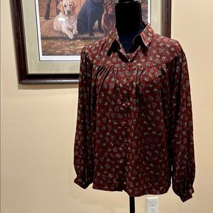 Pon her Women's Floral Button-Up Blouse